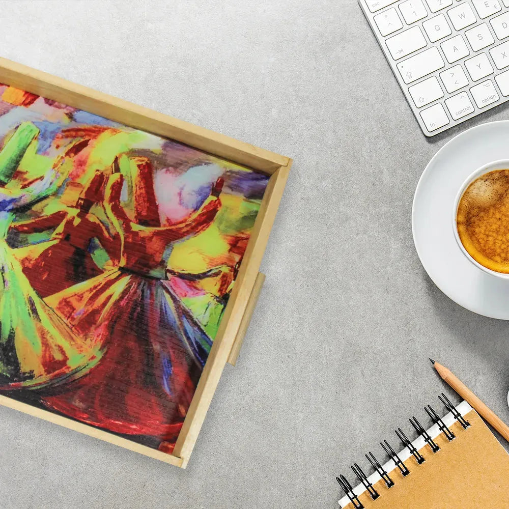 Abstract Sufi Art Tray Price in Pakistan