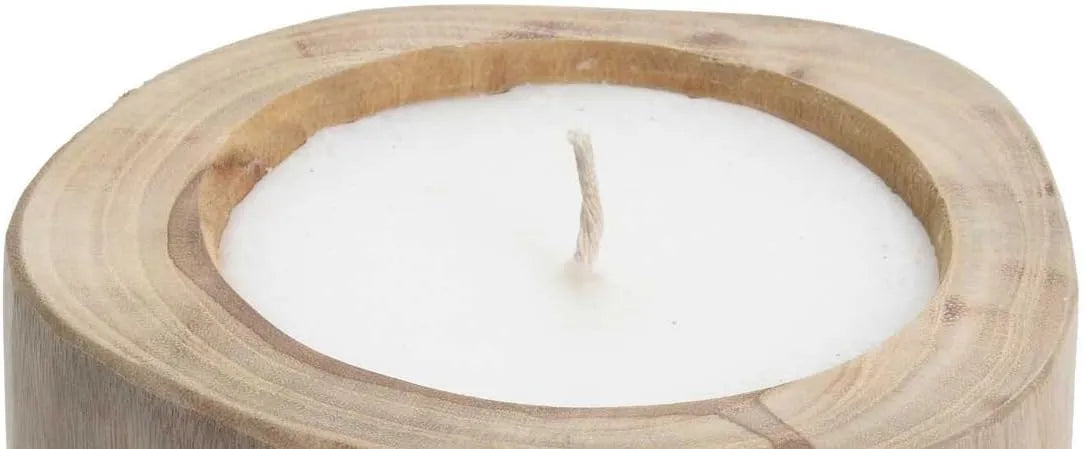 Teak Wood Bowl Candle 11CM Secondary image