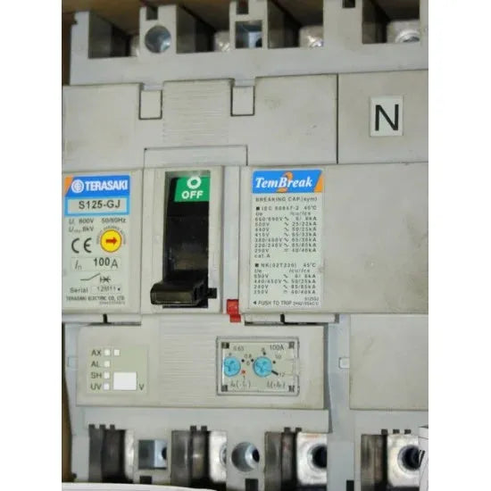 Terasaki S 125GJ 3 Pole Molded Case Circuit Breaker Price In Pakistan