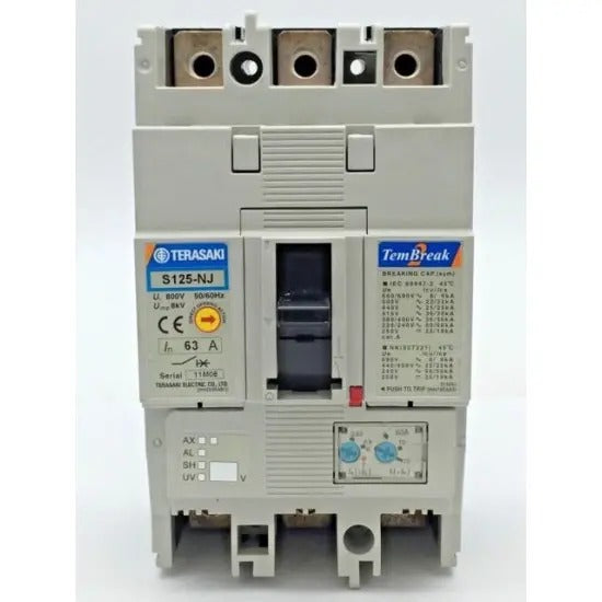 Terasaki S 125NJ 3 Pole MCCB Breaker Price in Pakistan