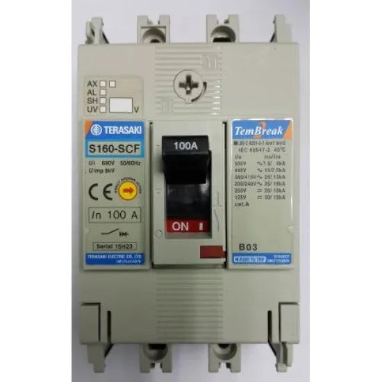 TERASAKI S160SCF 3-POLE MCCB TEMBREAK Price In Pakistan Main image