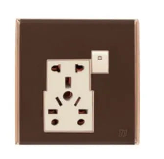 TJ Bell Series 5 Pin Multiple Socket Brown
