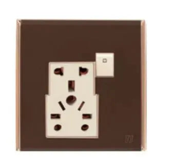 TJ Bell Series 5 Pin Multiple Socket Brown