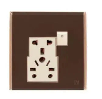 TJ Bell Series 5 Pin Multiple Socket Brown