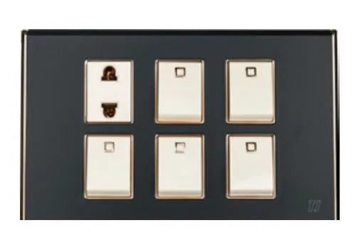 TJ Bell Series 5 Switch + 1 Socket Grey