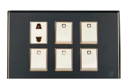 TJ Bell Series 5 Switch + 1 Socket Grey