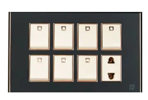 TJ Bell Series 7 Switch + 1 Socket Grey