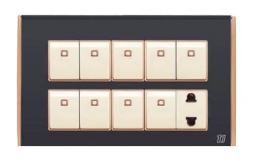 TJ Bell Series 9 Switch + 1 Socket Grey