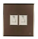 TJ Bell Series 1-2 Gang Telephone Outlet with Shutter