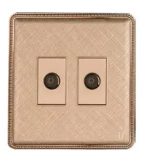 TJ J4 Plus Series 2 Gang TV Co Axial Outlet Price in Pakistan Main image