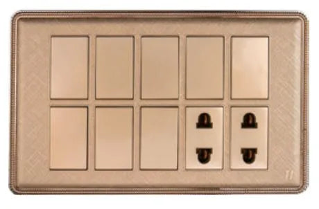 TJ J4 Plus Series 8 Switch + 2 Socket