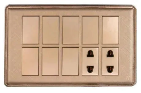 TJ J4 Plus Series 8 Switch + 2 Socket