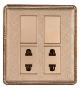 TJ J4 Series Switch + 2 Socket with Shutter Price in Pakistan 