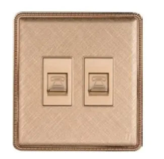 TJ J4 Series 1-2 Gang Telephone Outlet with Shutter