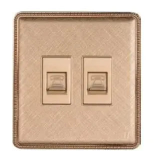 TJ J4 Series 1-2 Gang Telephone Outlet with Shutter