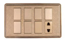 TJ J4 Series Switch + 1 Socket with Shutter