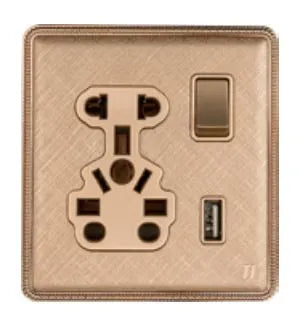 TJ J4 Series 5 Pin Multiple Socket with USB Price in Pakistan Main image