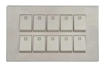 TJ JB Series 10 Gang Flush Switch Price in Pakistan 