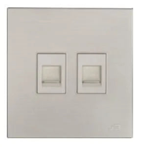 TJ JB Series 2 Gang Telephone Outlet Price in Pakistan 