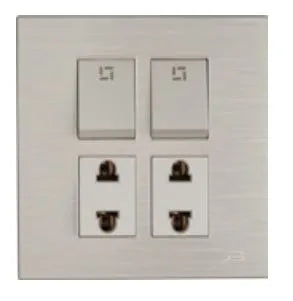 TJ JB Series 2 Switch + 2 Socket Price in Pakistan Main image