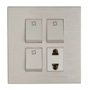 TJ JB Series 3 Switch + 1 Socket