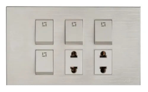 TJ JB Series Switch + 2 Socket with Shutter Secondary image