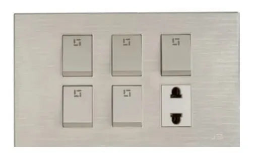 TJ JB Series 5 Switch + 1 Socket