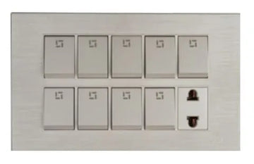 TJ JB Series 9 Switch + 1 Socket