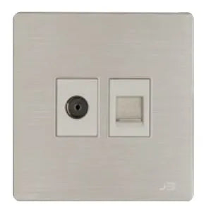 JB Series TV Co Axial + Telephone Outlet Price in Pakistan  Main image