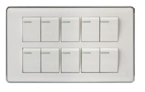 TJ Pro Series 10 Gang Flush Switch Price in Pakistan 
