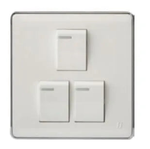TJ Pro Series 3 Gang Flush Switch Price in Pakistan 