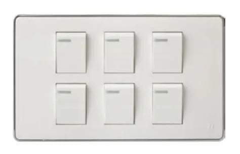 TJ Pro Series 6 Gang Flush Switch Price in Pakistan 