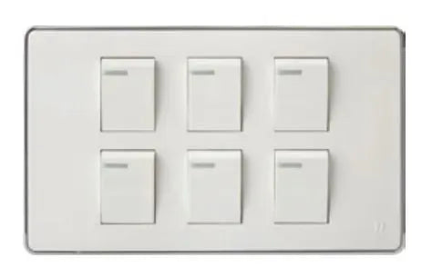 TJ Pro Series 6 Gang Flush Switch Price in Pakistan 