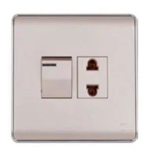 TJ Pro Series Switch + 1 Socket with Shutter