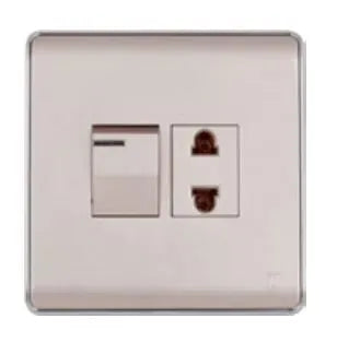 TJ Pro Series Switch + 1 Socket with Shutter