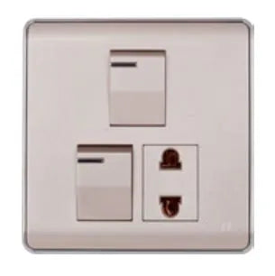 TJ Pro Series Switch + 1 Socket with Shutter