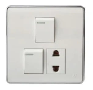 TJ Pro Series 2 Switch + 1 Socket 