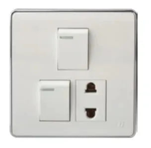 TJ Pro Series 2 Switch + 1 Socket 