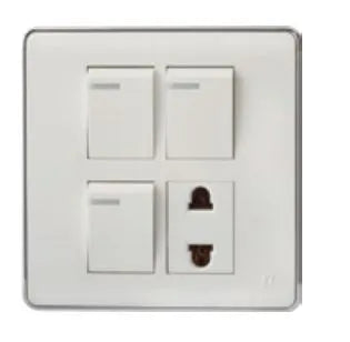 TJ Pro Series 3 Switch + 1 Socket