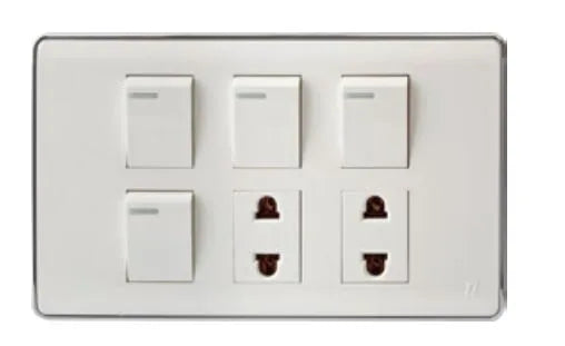 TJ Pro Series 4 Switch + 2 Socket