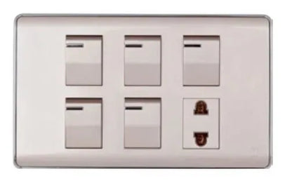 TJ Pro Series Switch + 1 Socket with Shutter