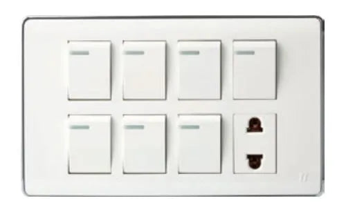 TJ Pro Series 7 Switch + 1 Socket