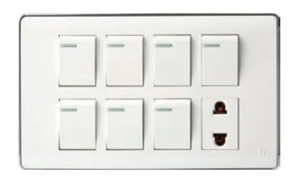 TJ Pro Series 7 Switch + 1 Socket