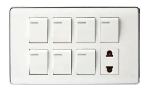 TJ Pro Series 7 Switch + 1 Socket