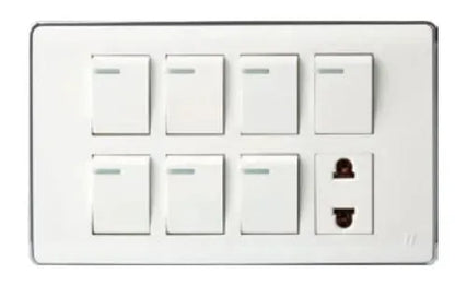 TJ Pro Series 7 Switch + 1 Socket