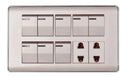 TJ Pro Series Switch + 2 Socket with Shutter