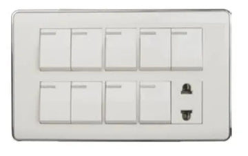 TJ Pro Series 9 Switch + 1 Socket