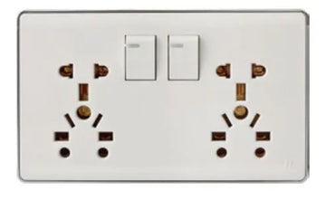 TJ Pro Series Twin 5 Pin Multi Socket Price in Pakistan 