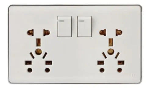 TJ Pro Series Twin 5 Pin Multi Socket Price in Pakistan  Main image