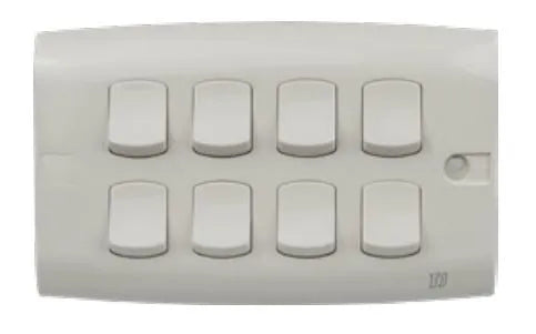 TJ ST Series 8 Gang Flush Switch Price in Pakistan 